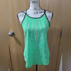 Lulumari Neon Green Pearl Bead Embellished Open Back